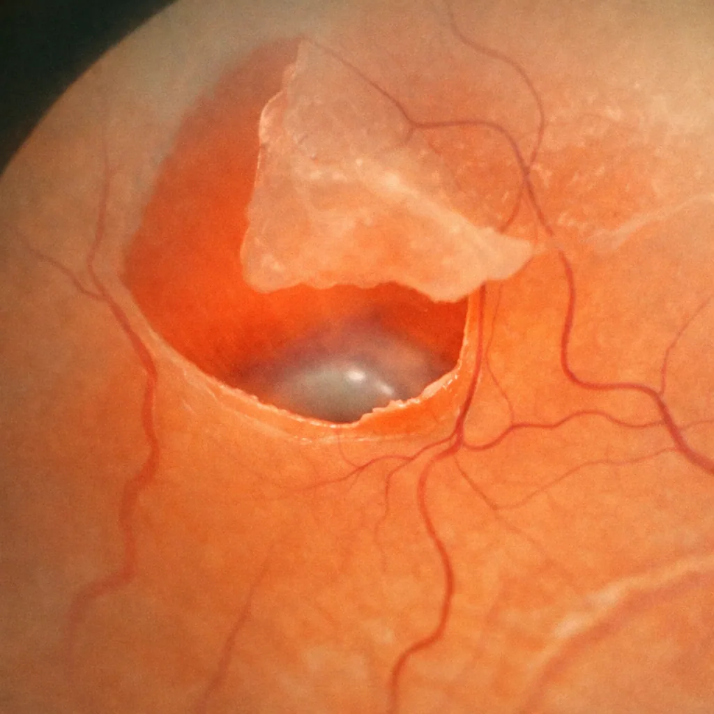 Déchirure de la rétine